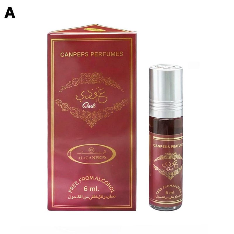 Perfume essential oil 6ml, long-lasting floral and woody scent, cute and portable, Arabian, alcohol-free.